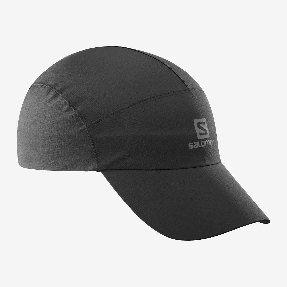 Casquette Salomon Homme Noir - Salomon WATERPROOF - France (7234-ZNJCF)